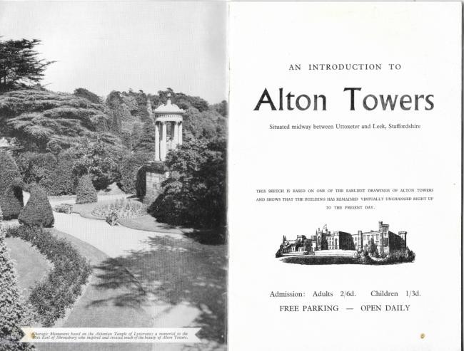 Alton Towers 1961 Guide Book