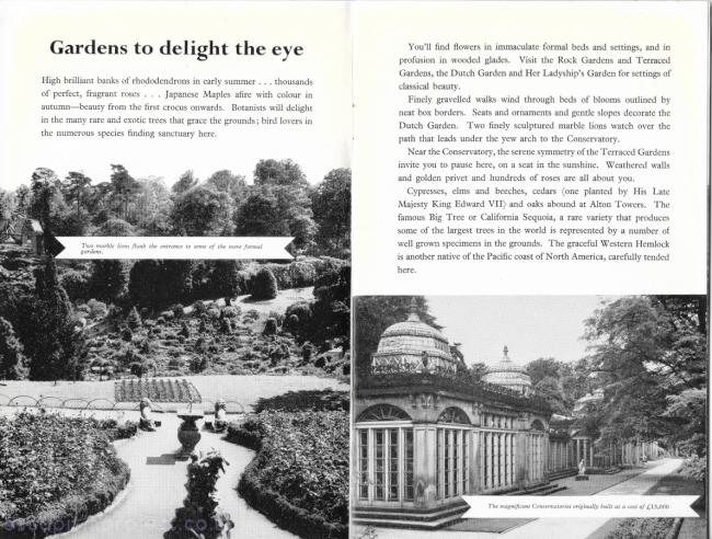 Alton Towers 1961 Guide Book