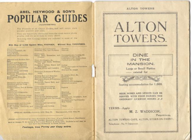 Alton Towers 1931 Guide Book