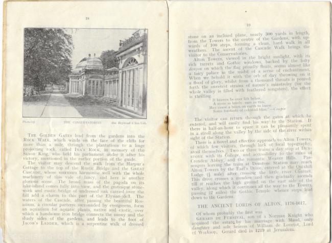 Alton Towers 1931 Guide Book