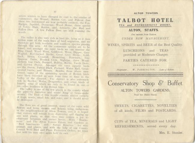 Alton Towers 1931 Guide Book