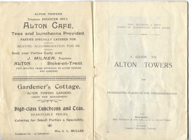 Alton Towers 1931 Guide Book