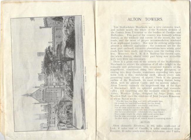 Alton Towers 1931 Guide Book